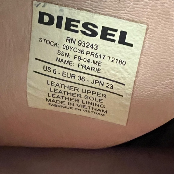 Diesel dark brown boots size 6 - Picture 2 of 2